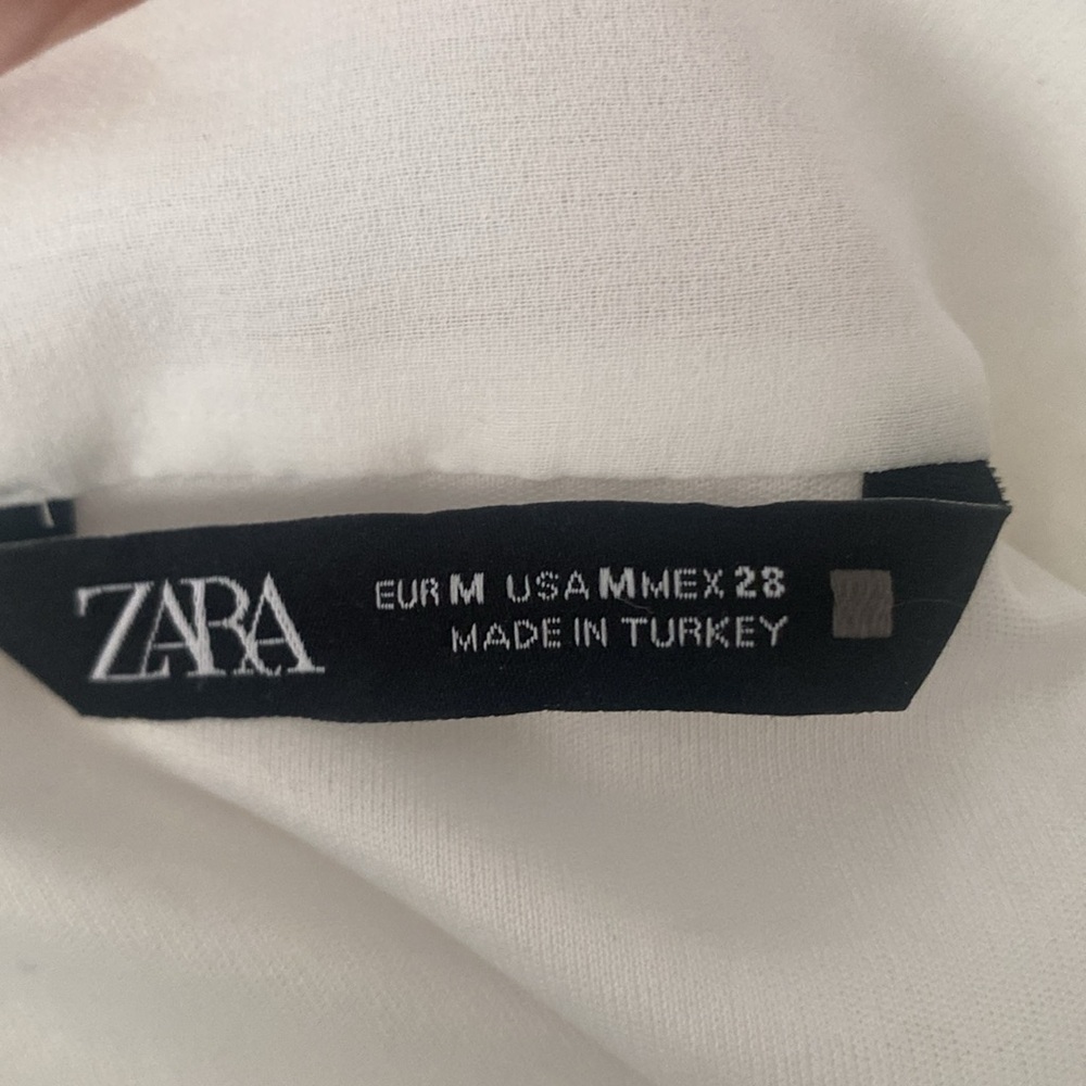 NWOT ZARA White Pleated Midi Skirt - Picture 5 of 6